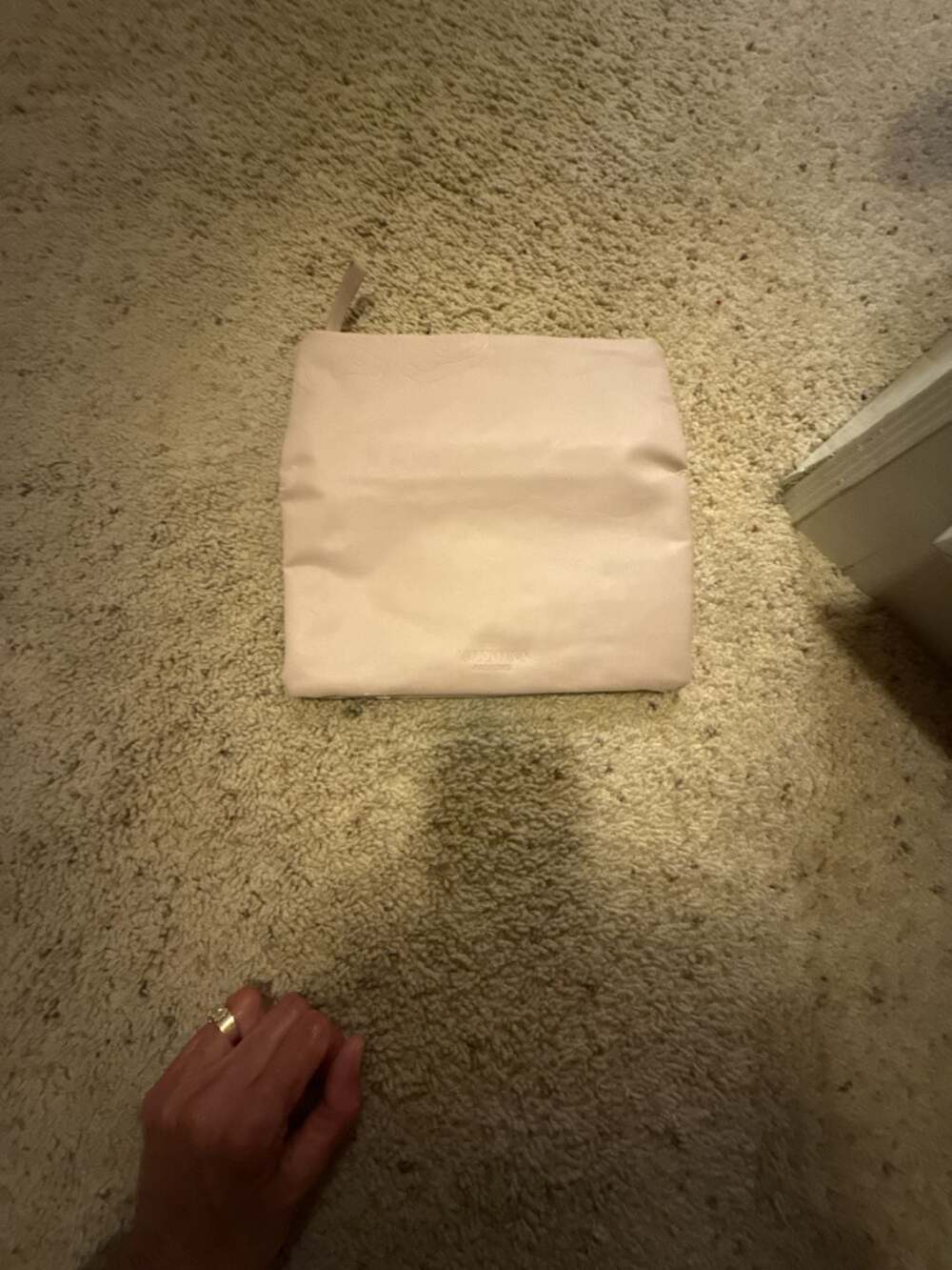 Valentino Parfums Cosmetic Pouch Light Pink Faux Leather